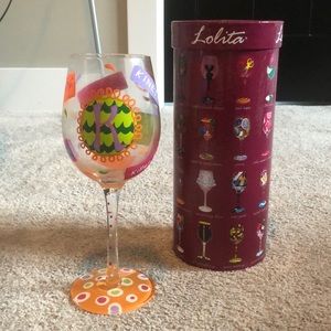 “Love My Letter K” Lolita wine glass